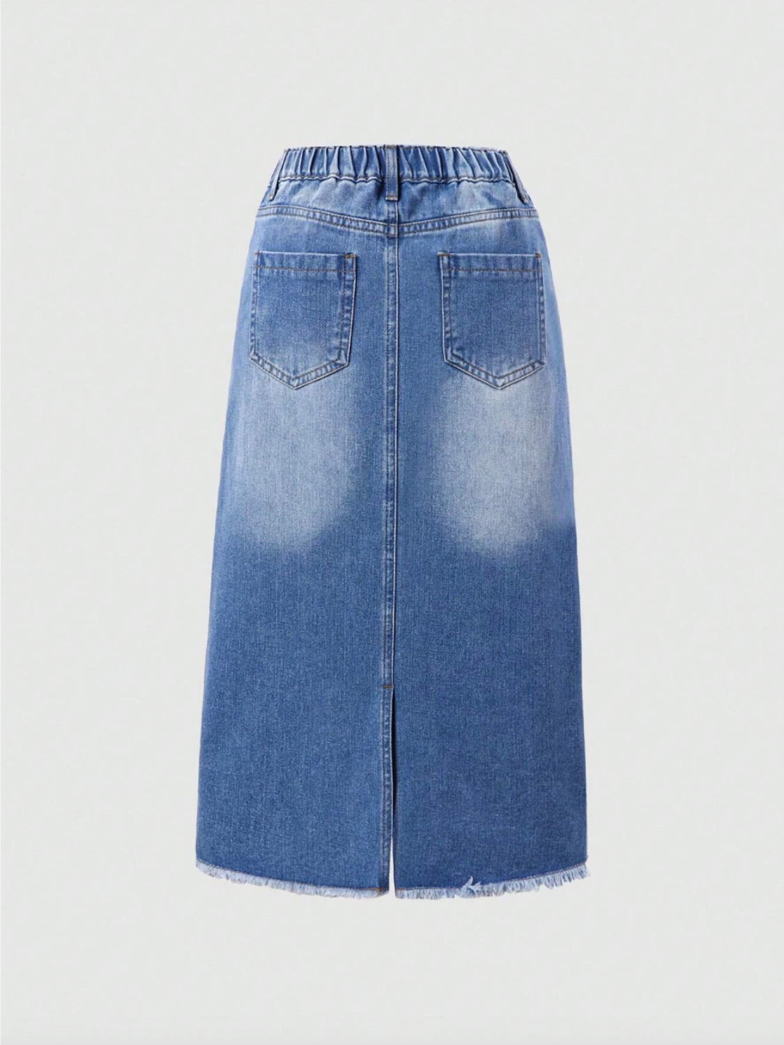 Midi Denim Skirt