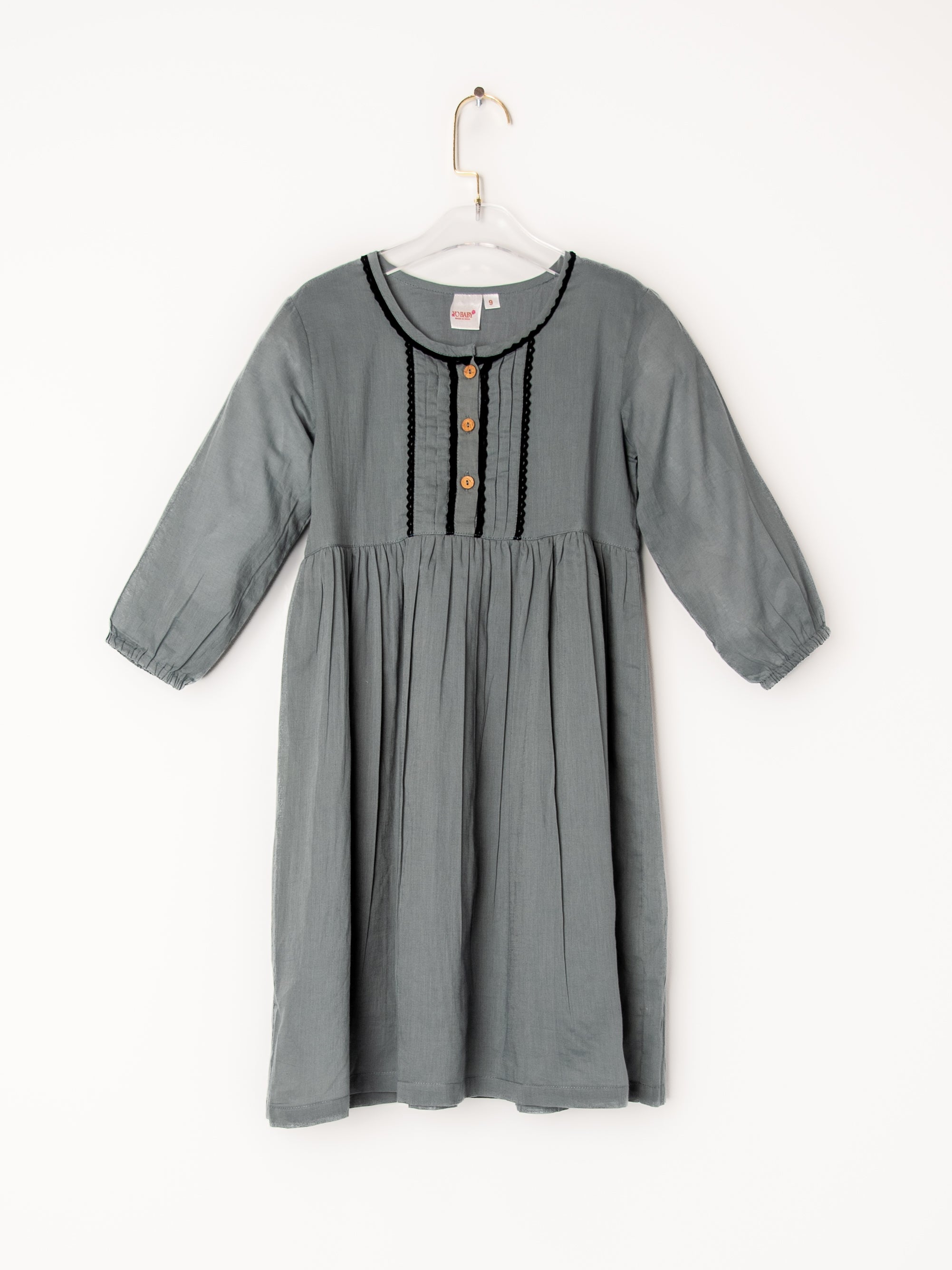 Grey Lace Detail Dress