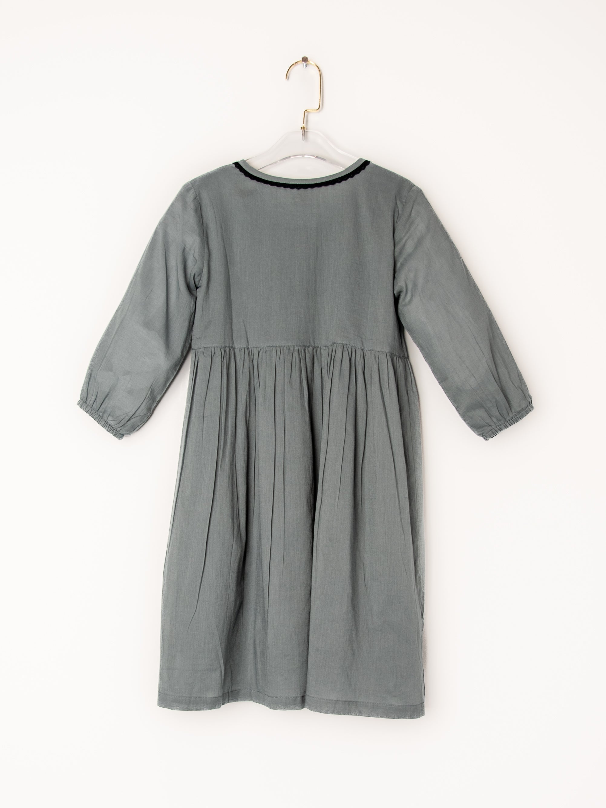 Grey Lace Detail Dress