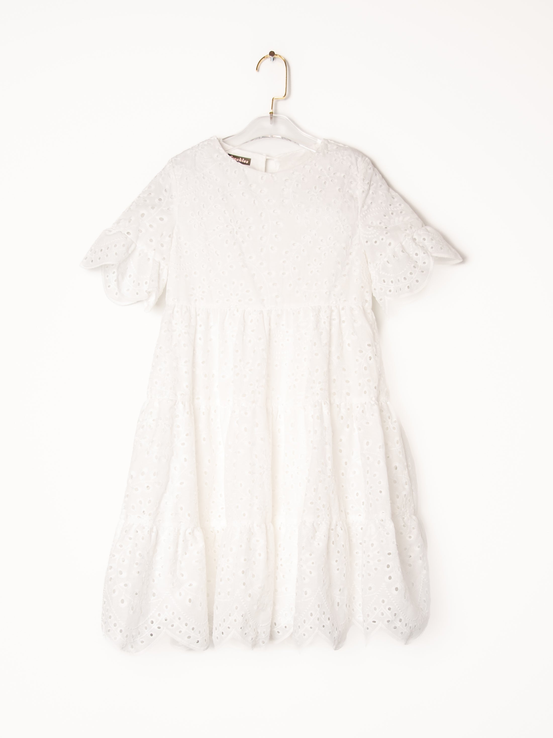 Eyelet White Dress